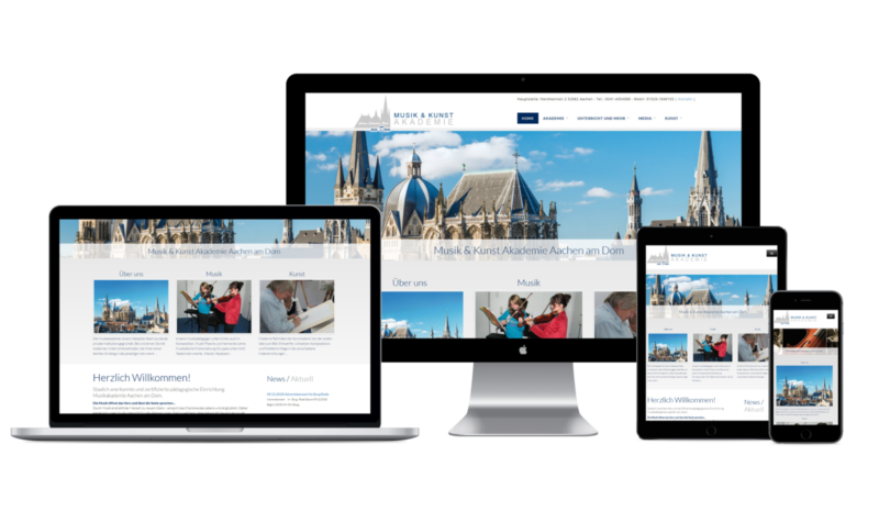 Webseite erstellen musikschule aachen